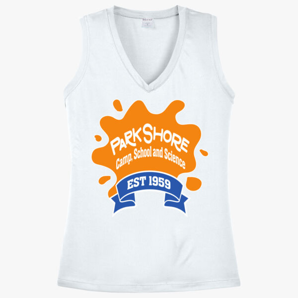 Ladies Sleeveless PosiCharge ® Competitor V Neck Tee Thumbnail